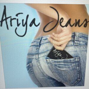 ARIYA Denim  Fashion Jeans with Embroidery & Rhinestones!
